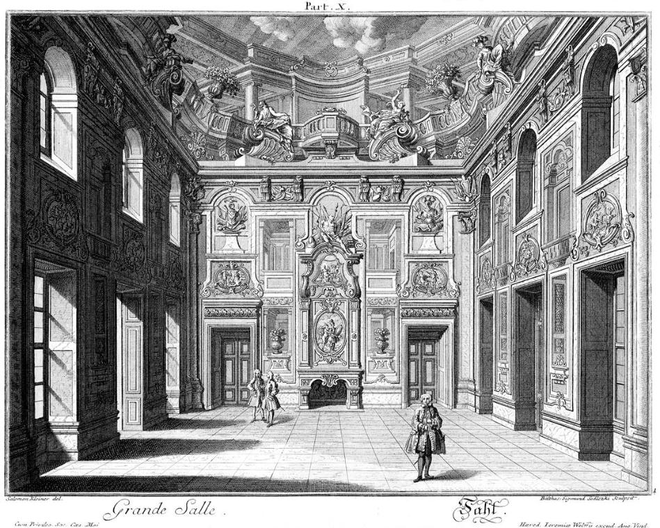 Salomon Kleiner, Sahl, 1740, Radierung, Plattenmaße: 30,5 x 37,6 cm, Belvedere, Wien, Inv.-Nr. …