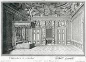 Salomon Kleiner, Schlaff-Gemach, Radierung, Plattenmaße: 28 x 38,3 cm, Belvedere, Wien, Inv.-Nr…