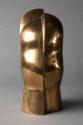 Herbert Albrecht, Kopf, undatiert, Bronze, poliert, Leihgabe der Artothek des Bundes, Belvedere…