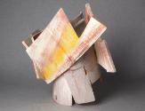 Oswald Stimm, Kopf, undatiert, Holz, Sockel, 43 x 41 x 52 cm, Leihgabe der Artothek des Bundes,…