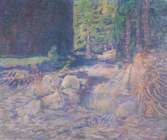 August Roth, Ruhender Wildbach, 1912, Öl auf Leinwand, 96 x 116 cm, Belvedere, Wien, Inv.-Nr. 1…