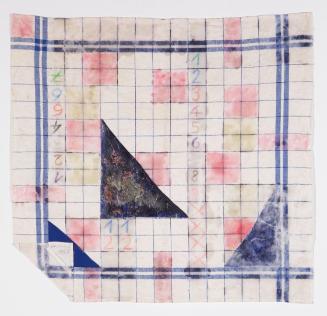 Oswald Oberhuber, Ohne Titel, 1968, Geschirrtuch, Wachs, 70 x70 cm, Belvedere, Wien, Inv.-Nr. 9…