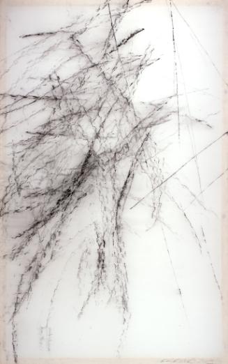 Alexander Karner, L11-10, 2009, Mischtechnik, Frottage auf Leinwand, 228 × 142 × 3 cm, Belveder…