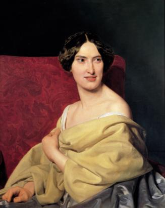 Ferdinand Georg Waldmüller, Anna Bayer, die zweite Gattin des Künstlers, 1850, Öl auf Leinwand,…