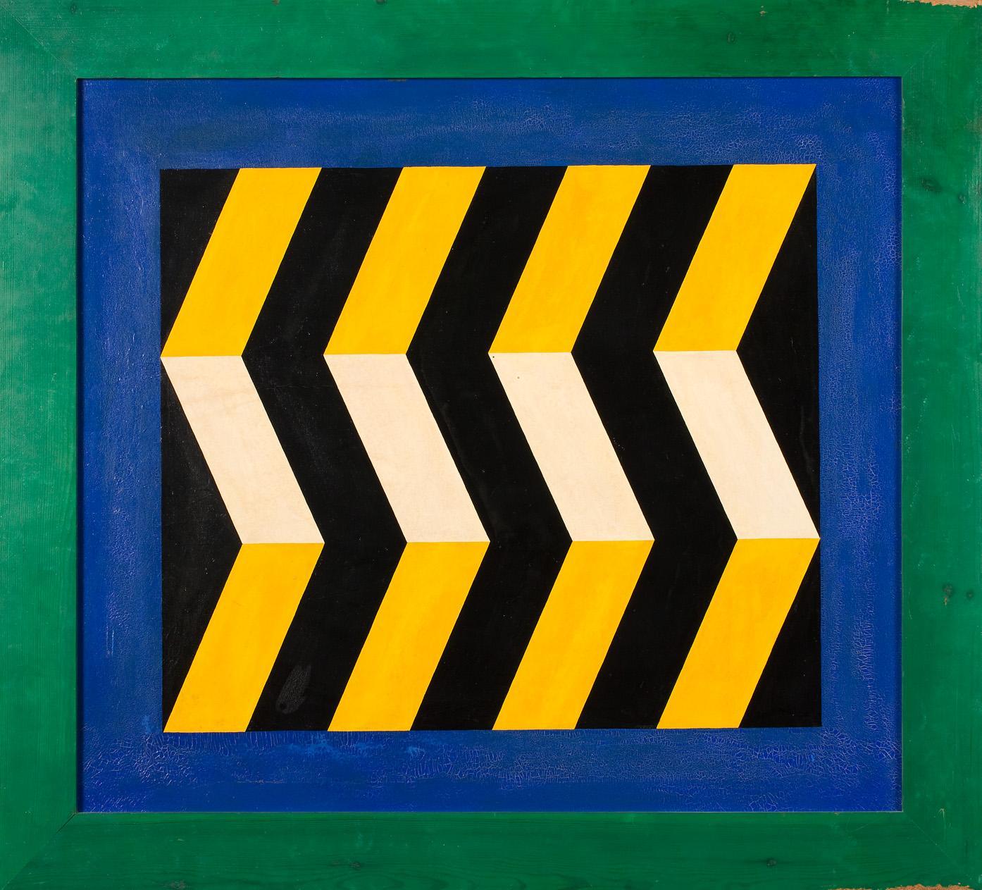 Marc Adrian, Sprungperspektive (2. Fassung), 1964, Öl auf Leinwand, 80 x 90 cm, Belvedere, Wien…