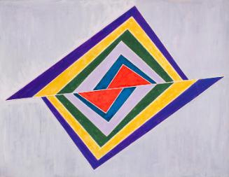 Hildegard Joos, Studie zu: Verschiebung, undatiert, Acryl auf Papier, 60 x 77,8 cm, Belvedere, …