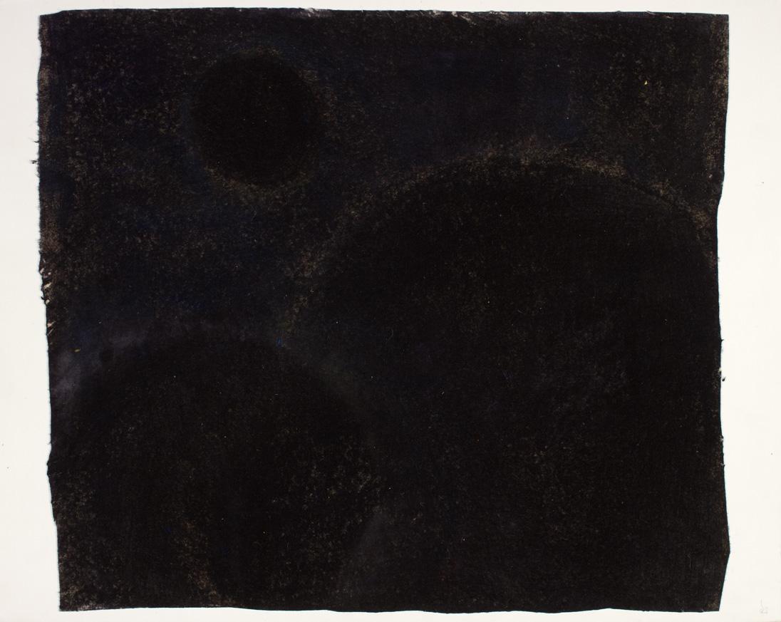 Hildegard Joos, Ohne Titel, Mischtechnik auf Filz, 53 x 46,6 cm, Belvedere, Wien, Inv.-Nr. 1003…