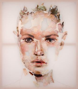Gabi Trinkaus, Feeling Good, 2005, Druck auf Stoff, 165 x 140 cm, Belvedere, Wien, Inv.-Nr. 990…