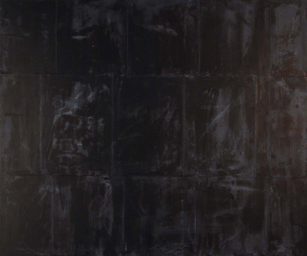 Rudi Stanzel, Ohne Titel, 2009, Tusche auf Laserdruck auf Leinwand, ungerahmt: 110 × 130 × 4,5 …