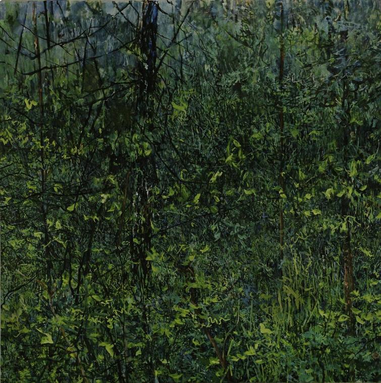 Markus Orsini-Rosenberg, Große Aussicht, 1998, Öl auf Leinwand, 250 x 250 cm, Belvedere, Wien, …