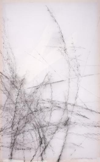 Alexander Karner, L12-10, 2009, Mischtechnik, Frottage auf Leinwand, 228 x 142 cm, Belvedere, W…