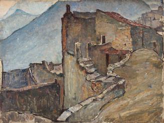 Ernestine Rotter-Peters, Italienische Landschaft, 1920–1930, Öl auf Leinwand, 78 x 104 cm, Belv…