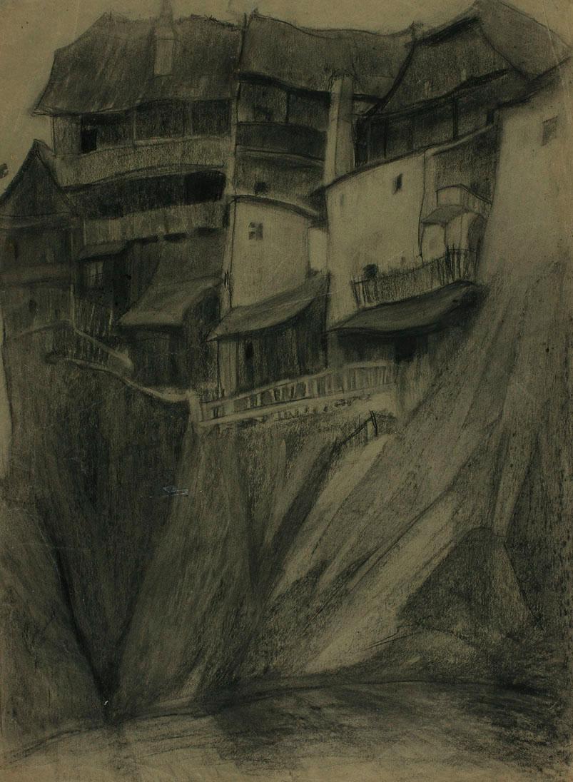 Häuser am Felsen