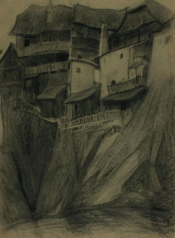 Häuser am Felsen