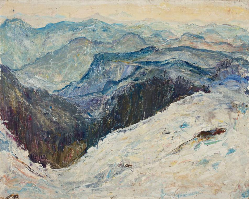 Landschaft mit Bergen