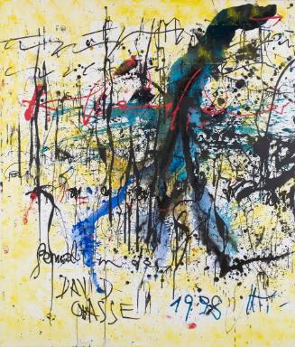 Hans Staudacher, Gemalt in der Davidgasse, 1998, Mischtechnik auf Leinwand, 2-teilig, 200 × 170…