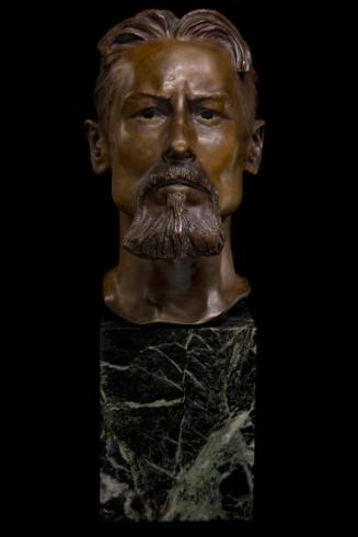 Josef Engelhart, Der Architekt Jože Plečnik, 1907, Bronze, H. mit Sockel: 58,5 cm, Belvedere, W…