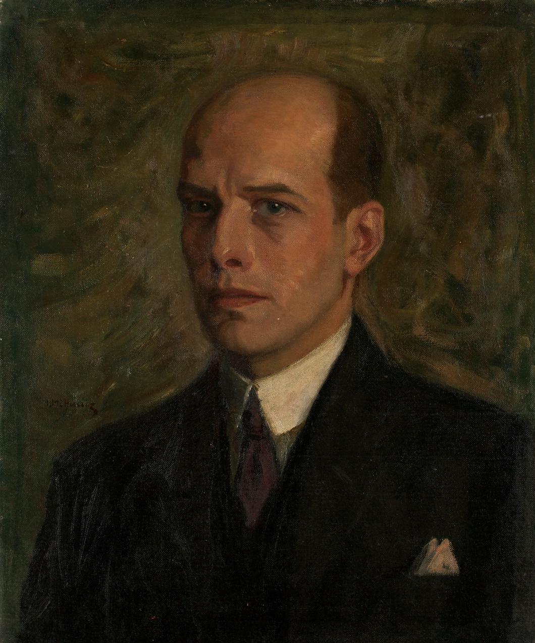 Isabella Mikulicz-Breyer, Porträt Otto Breyer, undatiert, Öl auf Leinwand, 60 x 50 cm, Belveder…