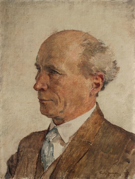 Fritz Jaeger, Herrenporträt, 1932, Öl auf Leinwand, 40 x 34,5 cm, Belvedere, Wien, Inv.-Nr. 100…