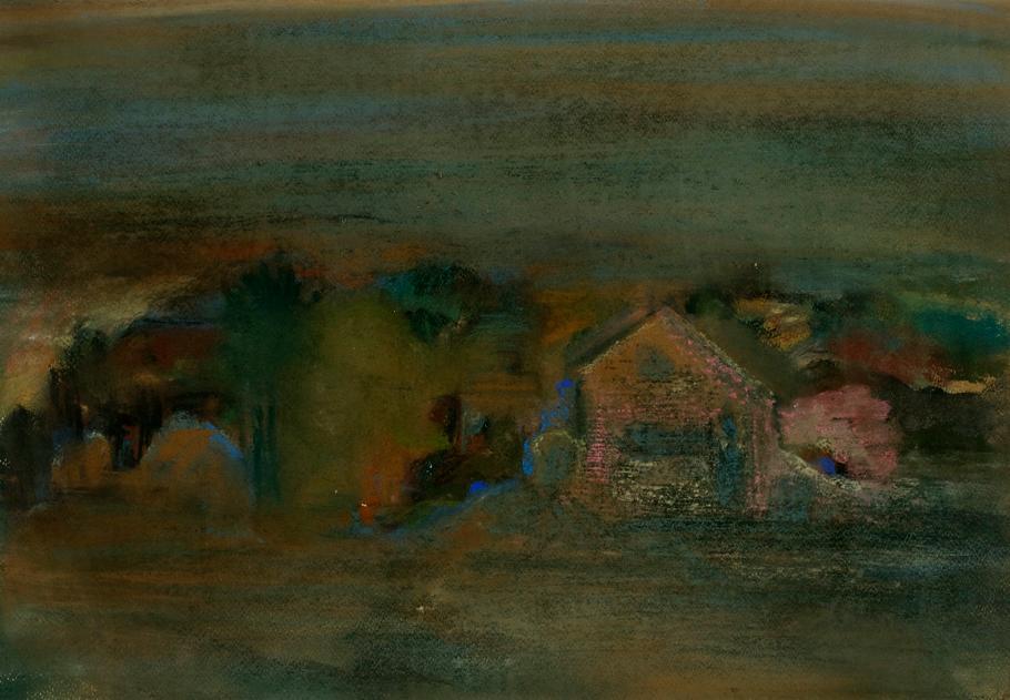 Marie-Cécile Boog, Bognau, um 1964, Pastell auf Papier, 30,7 x 45 cm, Belvedere, Wien, Inv.-Nr.…