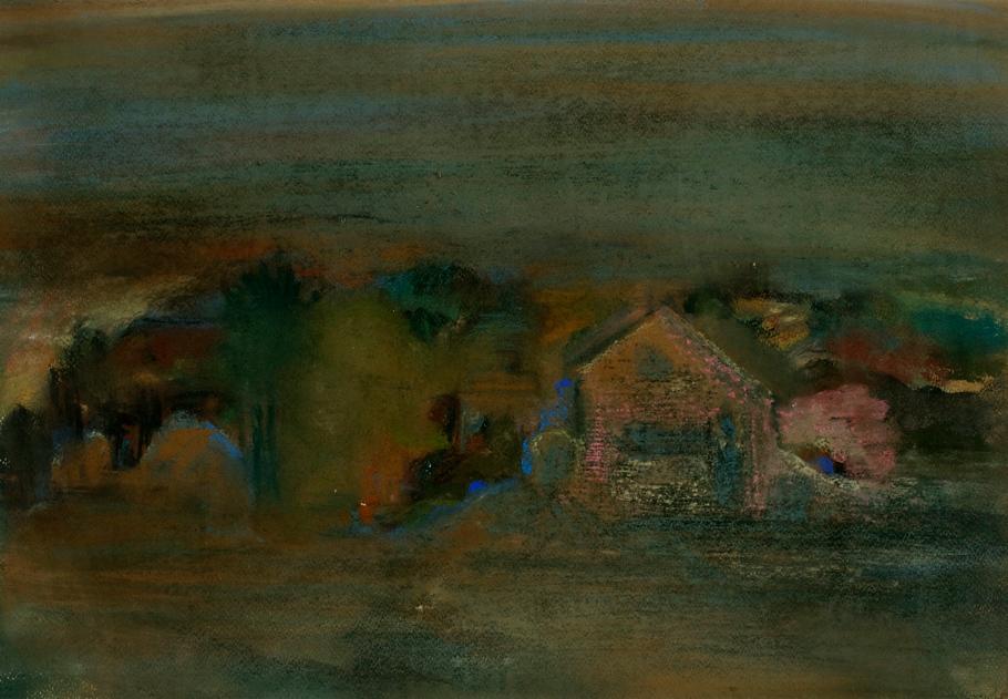 Marie-Cécile Boog, Bognau, um 1964, Pastell auf Papier, 30,7 x 45 cm, Belvedere, Wien, Inv.-Nr.…