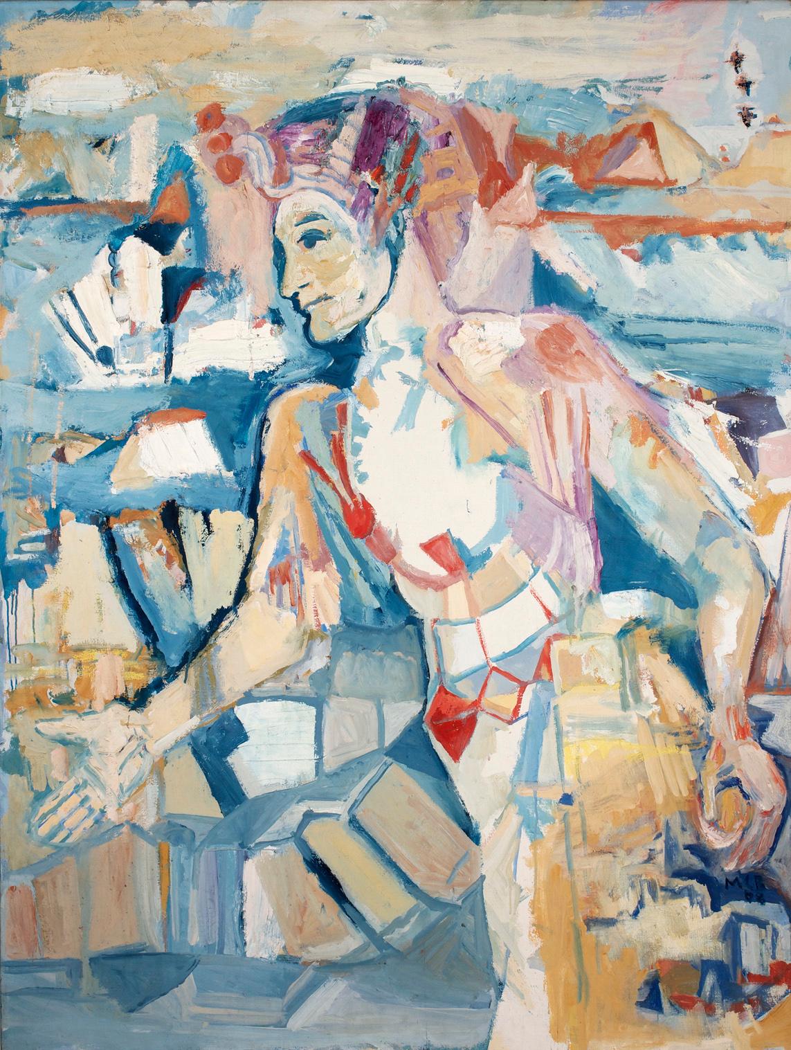 Marie-Cécile Boog, Traum, 1968, Öl auf Leinwand, 125 x 95 cm, Belvedere, Wien, Inv.-Nr. 10211