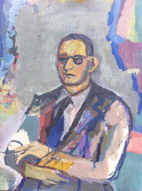 Herbert Boeckl, Bildnis Minister Dr. Heinrich Drimmel, um 1956, Öl auf Leinwand, 90,5 x 71 cm, …