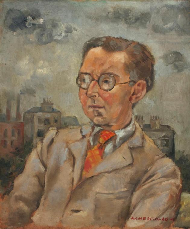Margarete Hamerschlag, Porträt Peter Stone, 1943, Öl auf Leinwand, 61 x 51 cm, Belvedere, Wien,…