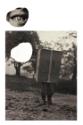 Gottfried Bechtold, Suche I (Ansicht 2),1978, Schwarzweiß-Fotografie mit Ausschnitt und Intarsi…