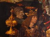 Meister der Habsburger, Anbetung der Heiligen Drei Könige, um 1505/1508, Malerei auf Tannenholz…