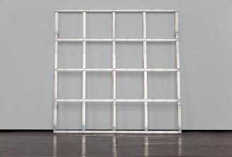 Josef Dabernig, Ohne Titel, 1992, Aluminium, 200 x 200 x 11,5 cm, Belvedere, Wien, Inv.-Nr. 898…