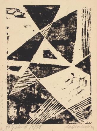 Marc Adrian, Holzschnitt, 1954, Holzschnitt auf Papier, 28,5 x 21 cm, Belvedere, Wien, Inv.-Nr.…