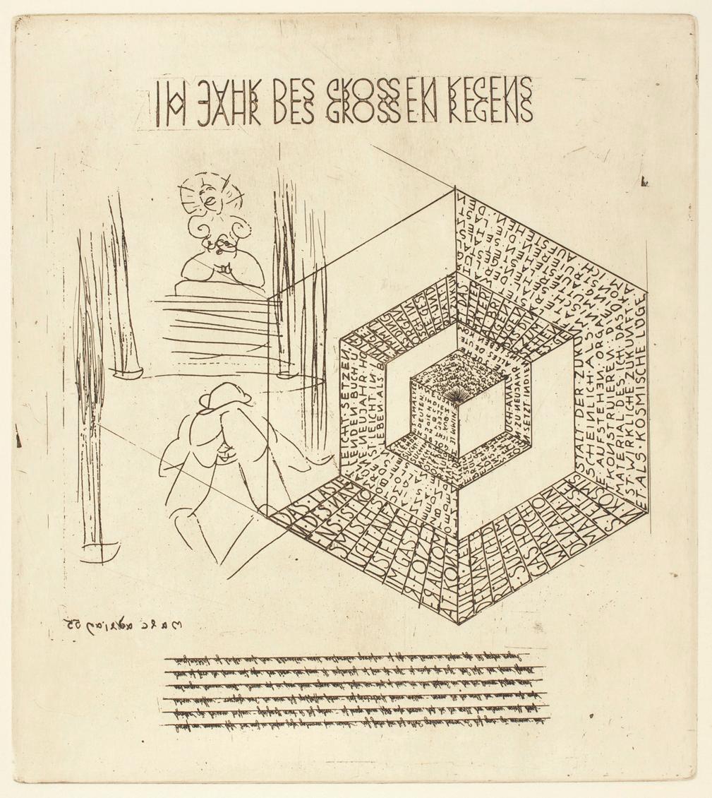 Marc Adrian, Telefongebete Nr. 2, 1955, Radierung auf Papier, 53,5 x 38 cm, Belvedere, Wien, In…