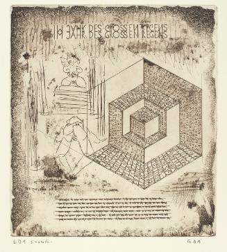 Marc Adrian, Telefongebete Nr. 2, 1955, Radierung auf Papier, 53,5 x 38 cm, Belvedere, Wien, In…