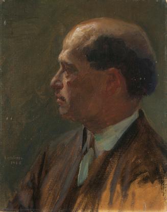Leo Bernhard Eichhorn, Herrenporträt, 1925, Öl auf Karton, 45,3 x 35,5 cm, Belvedere, Wien, Inv…