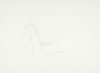 Josefine Sokole, Liegender Akt, undatiert, Bleistift auf Papier, 35 x 44 cm, Belvedere, Wien, I…