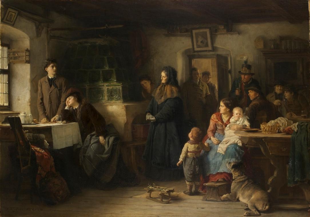 Eduard Kurzbauer, Die ereilten Flüchtlinge, 1870, Öl auf Leinwand, 101 x 143 cm, Belvedere, Wie…
