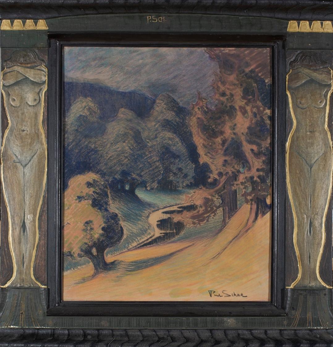 Paul Schad-Rossa, Am Moorbach, 1900, Pastell auf Karton, 67 x 55 cm, Belvedere, Wien, Inv.-Nr. …