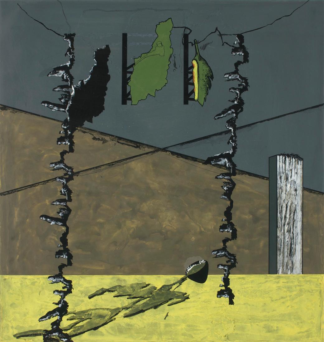 Fritz Steinkellner, Ohne Titel, 1979-1980, Tempera auf Papier, 60 x 57 cm, Belvedere, Wien, Inv…