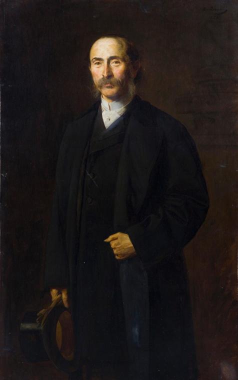 Heinrich von Angeli, Sigmund Trebitsch, 1886, Öl auf Leinwand, 128,5 x 80,5 cm, Belvedere, Wien…