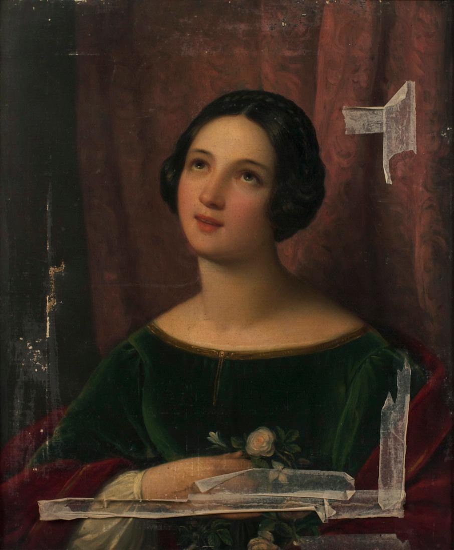 Natale Schiavone, Mädchen mit Blumen, Öl auf Leinwand, 70 x 58 cm, Belvedere, Wien, Inv.-Nr. 78…
