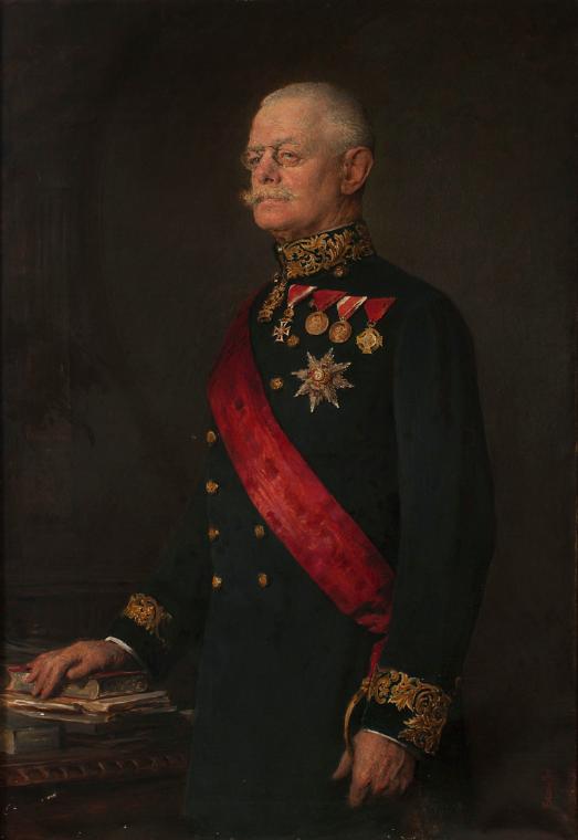 Viktor Stauffer, Dr. Eugen Hauenschield-Bauer Freiherr von Przerab, 1912, Öl auf Leinwand, 134  ...