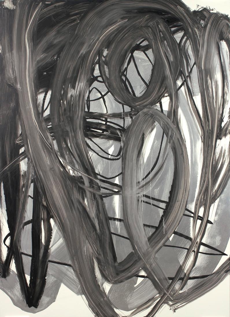 Otto Zitko, Ohne Titel, 2008-2009, Öl und Lack auf Aluminium, 150 x 110 cm, Belvedere, Wien, In…