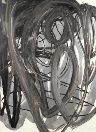 Otto Zitko, Ohne Titel, 2008-2009, Öl und Lack auf Aluminium, 150 x 110 cm, Belvedere, Wien, In…