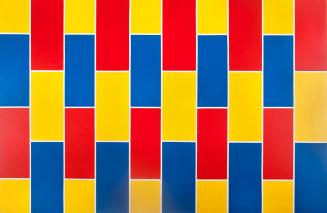 Roland Goeschl, Mauerbild, 1970, Kunstharz auf Kunststoff, 200 x 130 cm, Belvedere, Wien, Inv.-…