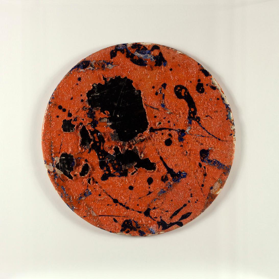 Heimo Zobernig, Ohne Titel, 1985, Zaponlack, Wasserglas, Pigment, Kreidegrund, Sperrholz, 34 x …