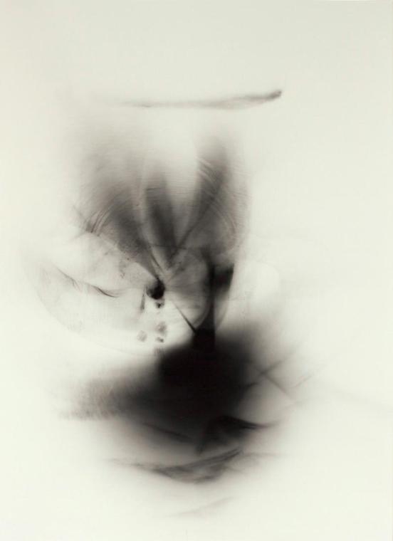 Michael Part, Nachtlicht 3, 2011, Silbergelatin-Fotogramm, Museumsglas gerahmt, 38,5 x 28,5 cm,…