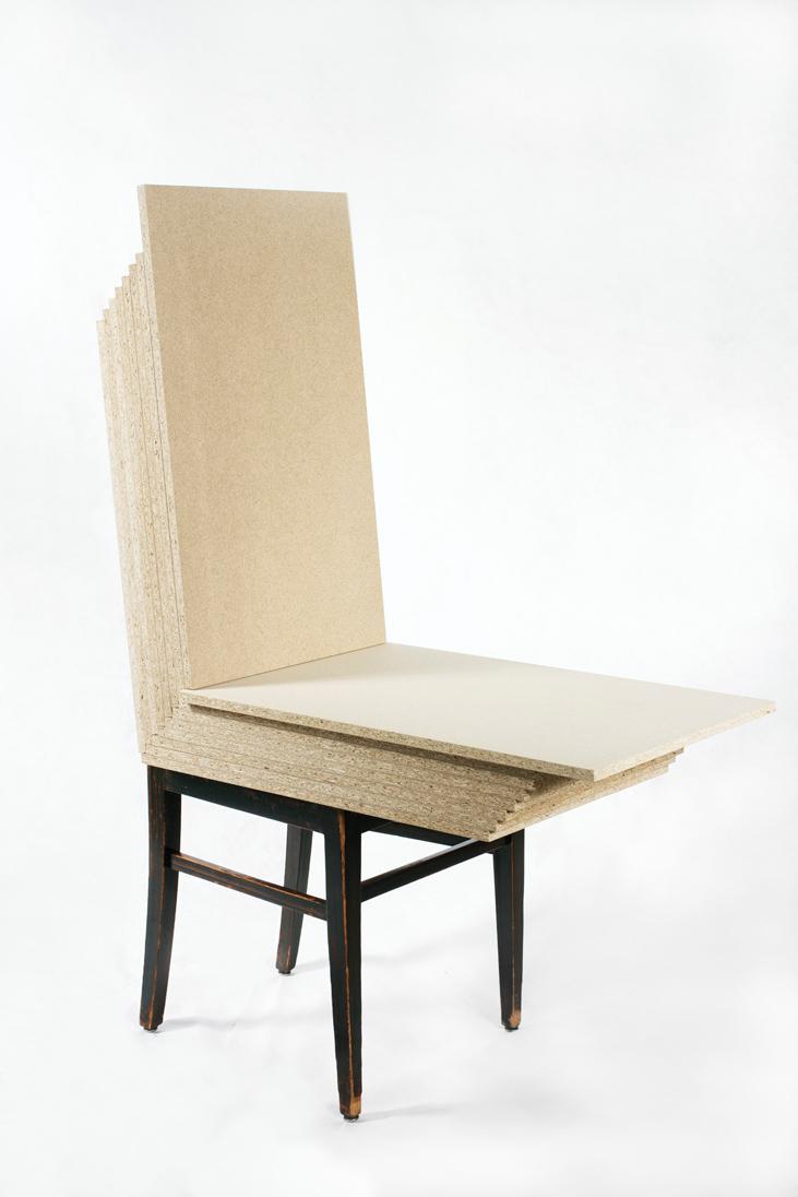 Michael Kienzer, Ohne Titel, 2008, Holz, Pressspanplatten, 124 x 90 x 50 cm, Belvedere, Wien, I…