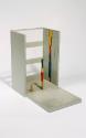 Roland Goeschl, Ohne Titel, 1984, Bleistift, Acryl, Kunststoff auf Holz, 26,7 × 17,7 × 28,3 cm,…