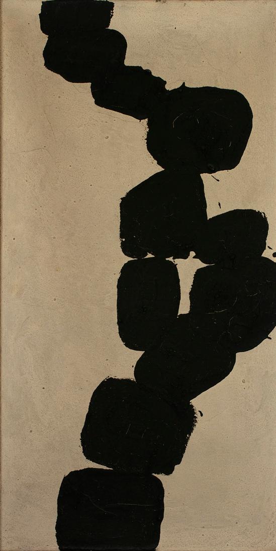 Walter Eckert, Ohne Titel, um 1967, Öl auf Leinwand, 60 x 30,5 cm, Dauerleihgabe Tobias Thayer,…